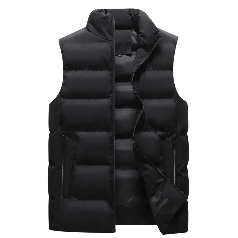 8XL Spring Men Casual Sleeveless Vests Jacket Mens Autumn Winter Warm Windproof Waistcoat Men Fashion Outwear Vest Jackets Male - Image 2