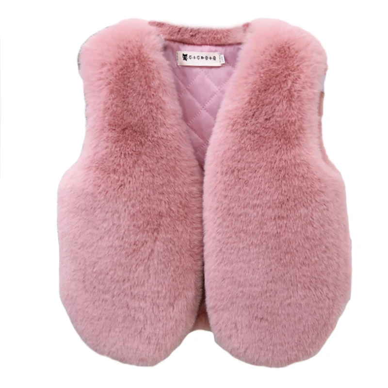 Baby Girls Faux Fur Vest Children Kids Warm Outfits Christmas WaistCoat Tollder Jacket Coat Clothes Outerwear Clothing - Image 3