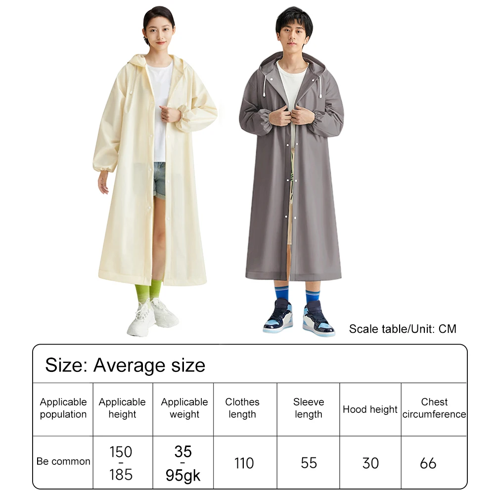 3-10PCS Disposable Adult Raincoat Drawstring Waterproof Rain Coat Portable Long Hooded Rain Coats for Outdoor Travel Emergency - Image 6