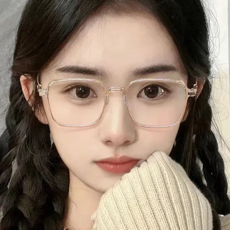 Trendy Fashionable Reading Glasses Women Anti Blue Light Presbyopia Eyewear High-definition Unisex Transparent Frame Eyeglasses - Image 6