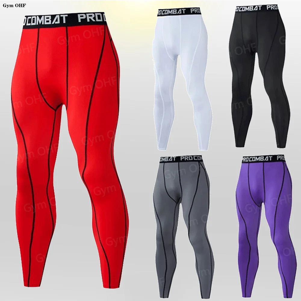 Running Tights Men Shorts Sports Leggings Compression Pants Jogging Fitness Gym Long Trousers Men Yoga Skinny Shorts Slim Summer - Image 3