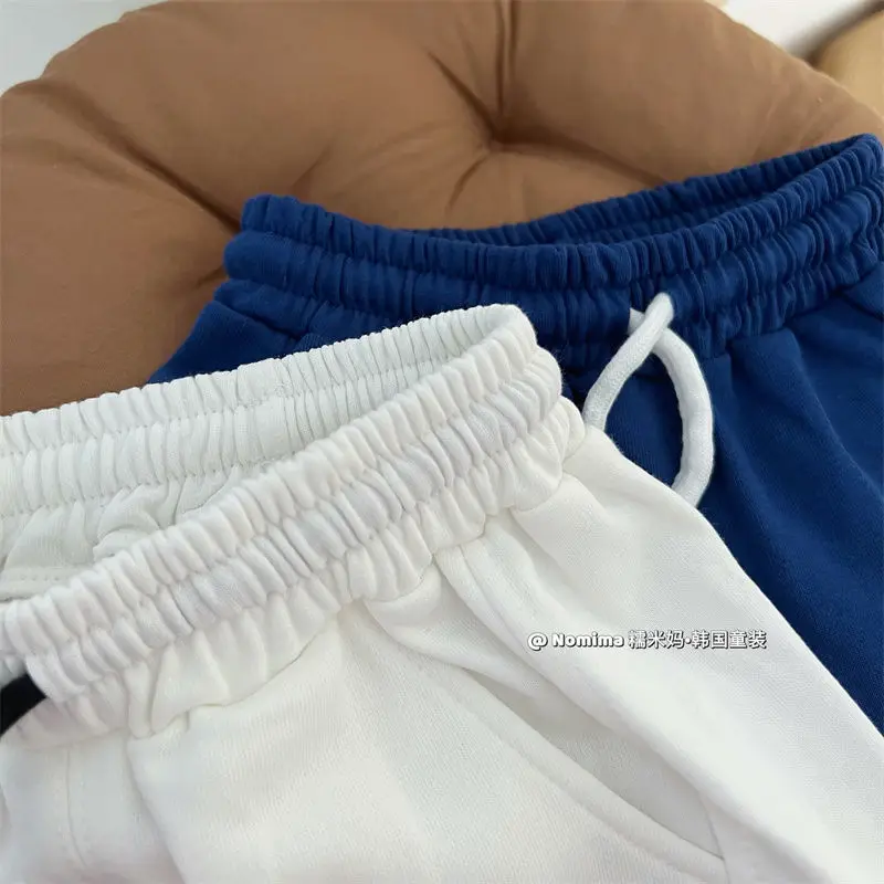 Kids Casual Sweatpants Boys Summer Shorts Girls Letters Elastic Waist Short Pants 2025 Childrens Trousers For 12M-7 Years - Image 4