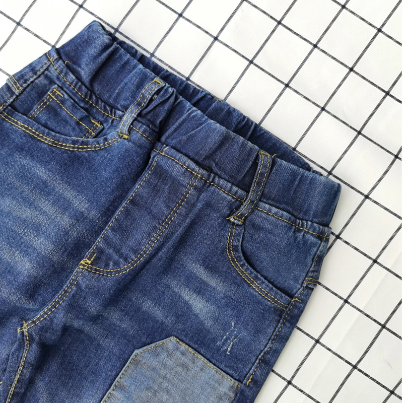 IENENS 4-11Y Boys Slim Straight Jeans Summer Classic Jean Bottoms Children Denim Long Pants Kids Baby Boy Casual Trousers - Image 4
