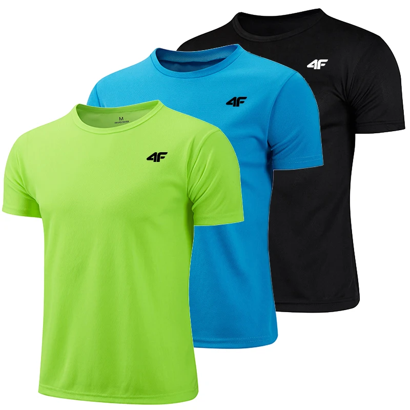 3 Pcs Men's T-shirt Printing Hot Sales Short Sleeve Jogging Casual Quick Drying Clothing Lightweight Men T-shirt Cool in Summer - Image 4