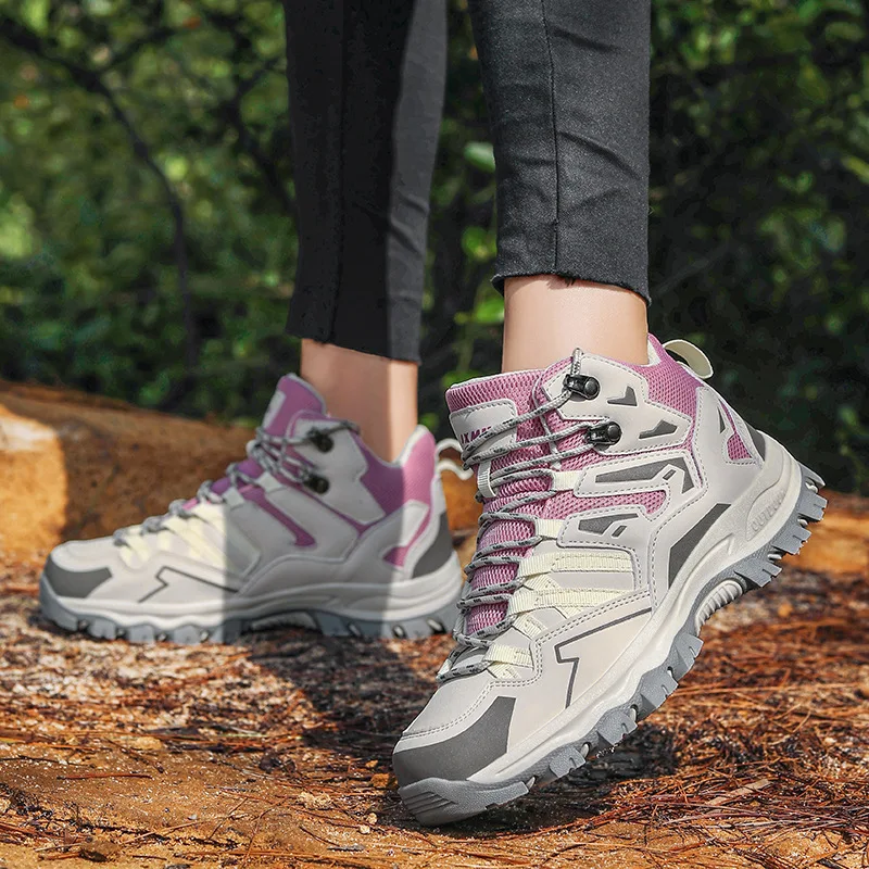 New Women Men Hiking Shoes Outdoor Trekking Sports Climbing Camping Boots Non-slip Waterproof Walking Jogging Trainers Sneakers - Image 2