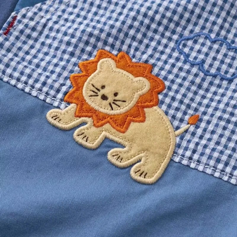 Kids Summer Shorts Overalls Capri Boys Girls Summer Pants Bear Cartoon Rainbow Pant Kids Clothes Boy Baby Jumpsuit 80-120 Boys - Image 6