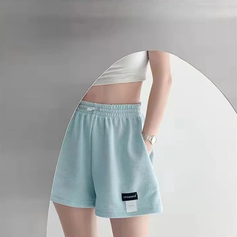 Women Shorts Summer Elastic Lace Up Drawstring Sweat Short Sport Underpanties Girl Straight Leg Pants Female Underware Panties - Image 4