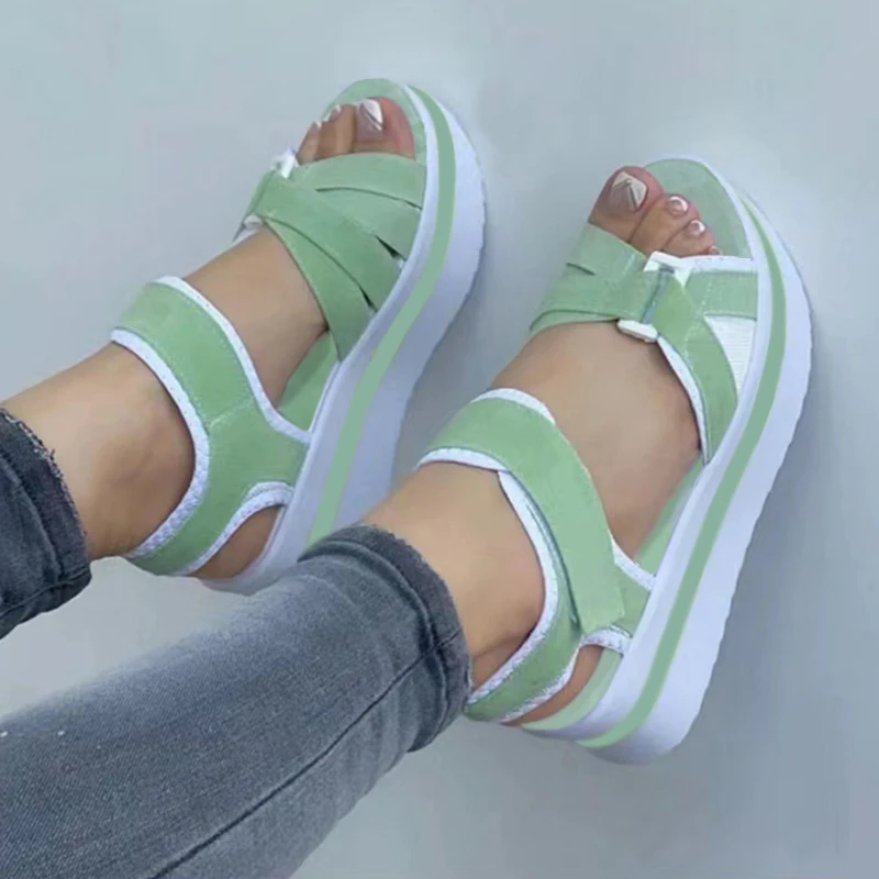 Summer Women Shoes Sandals Soft Women Shoe Breathable Walking Shoes Wedge Sandals Ladies Casual Women Sandal Female Footwear - Image 5