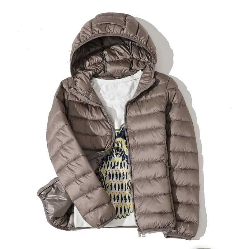 New Women Thin Down Jacket White Duck Down Ultralight Jackets Autumn and Winter Warm Coats Female Portable Outwear 2023 - Image 2