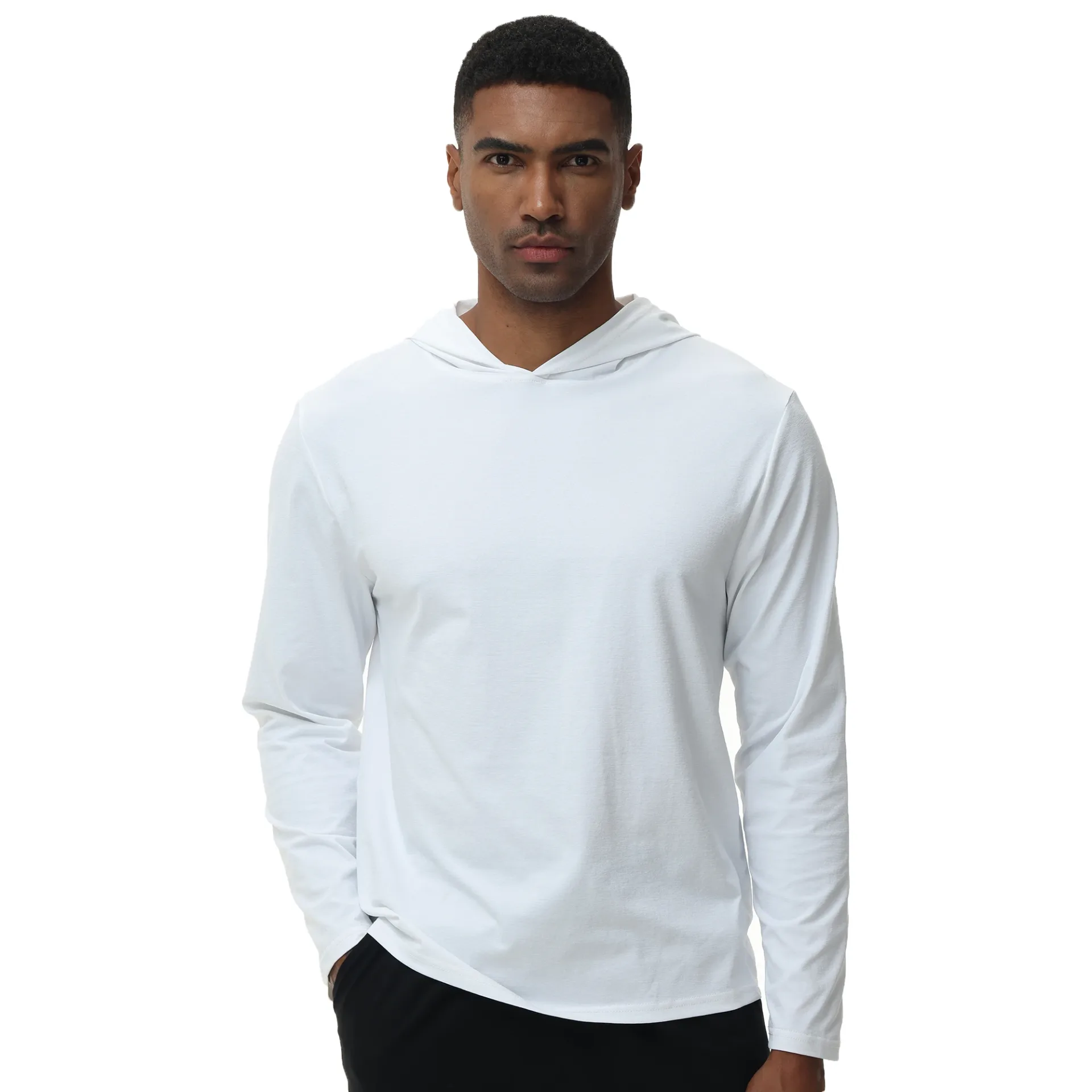 Men's Summer Hoodie Long Sleeve UPF 50+ Rash Guard Hoodie Tracksuit Running Jogger Shirt Athletic Hoodie Fishing Hiking Shirts - Image 5