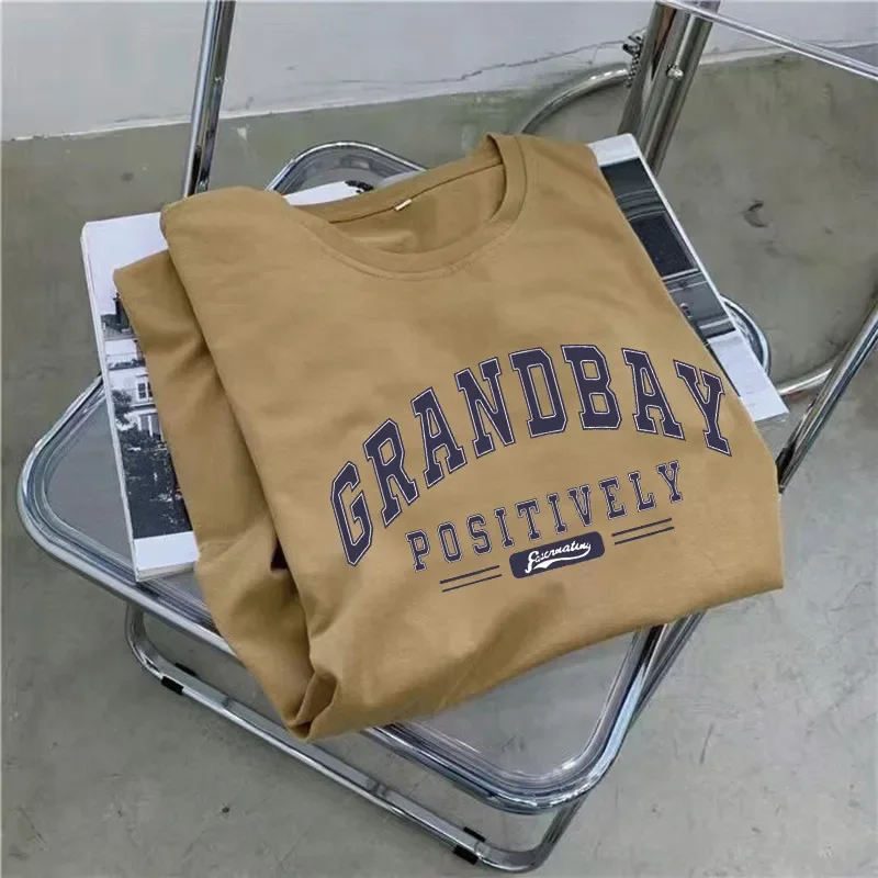 Summer Fashion Casual Trend Retro Letter-print Plus-size Loose Dress Women's Round Neck Casual Short-sleeved Home Wear - Image 3