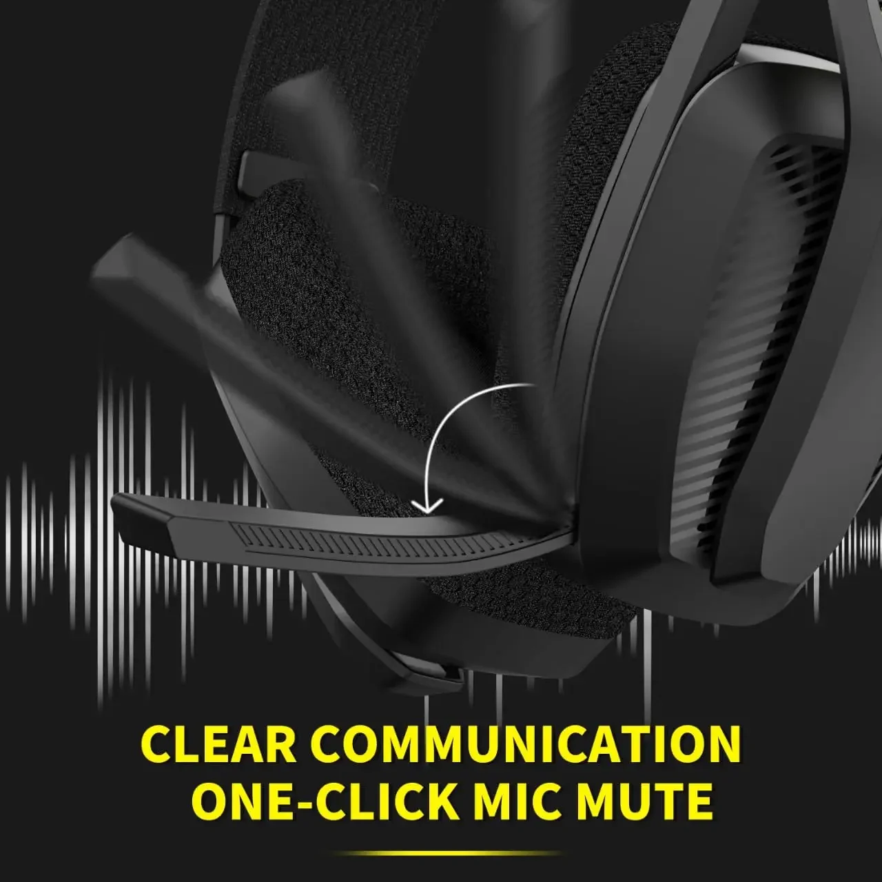 BINNUNE 2.4GHz Wireless Gaming Headset with Mic for PS5 PS4 PC Mac Playstation Bluetooth Gaming Headset with Microphone - Image 5
