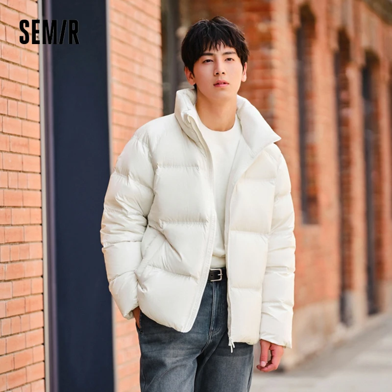 Semir Down Jacket Men Women 2024 Winter New Light Short Coat Three-Proof Thermal Puffer Coat Couple Top Trendy Down Jacket - Image 3