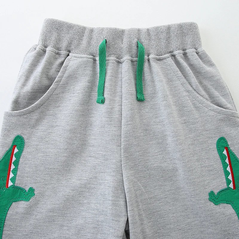 Little maven Children' Clothing 2025 Summer Baby Boys Embroidered Cartoon Crocodile Short Pants Cotton Soft Wear Kids 2-7 years - Image 3