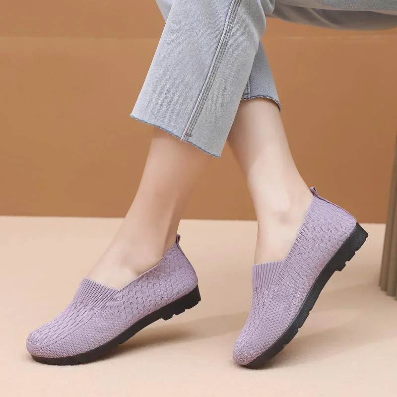 New mesh socks, women's breathable and lightweight flat shoes, women's Loafers, breathable sports shoes women's Zapatillas Mujer - Image 4