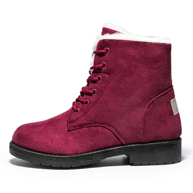 Snow Women Boots Flat Boots For Women Platform Ladies Shoes Plush Keep Warm Boots Ladies Fur New Winter Shoes Women Botas Mujer - Image 5