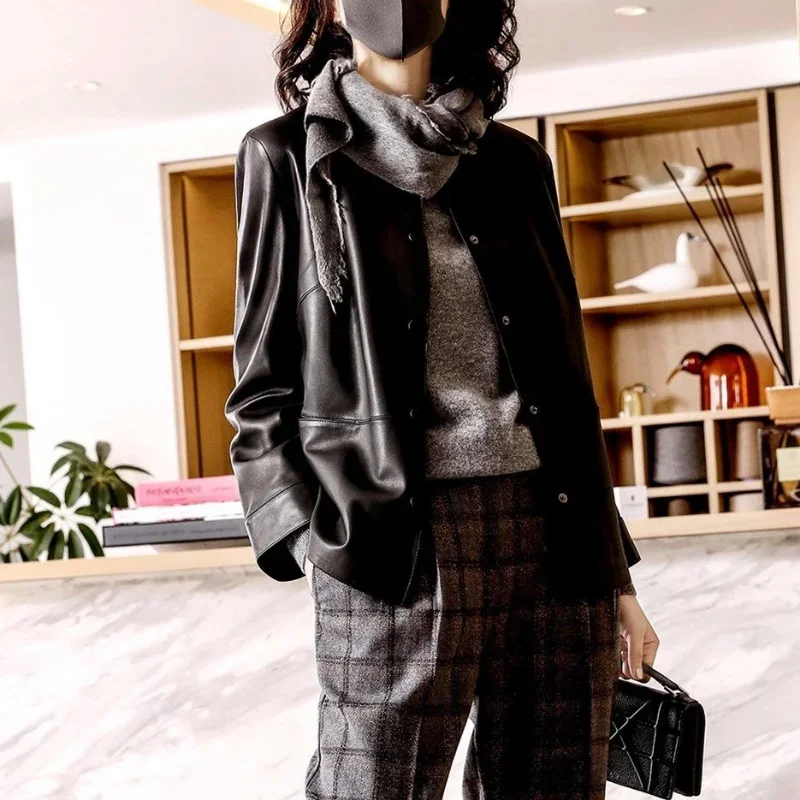 Winter Women's Coats On Offer With High Quality Bomber Leather Jacket Women Autumn Cold Baseball Clothes Fashion Trend Clothing - Image 2