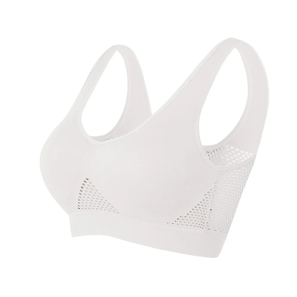 Breathable Sports Bra Top Fitness Women Brassiere Removable Padded Sport Bra Running Gym Seamless Push Up Bras - Image 4