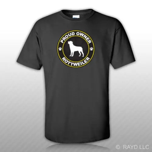 Proud Rottweiler T-Shirt – Mens Dog Canine Print Tee with Free Sticker - Image 2