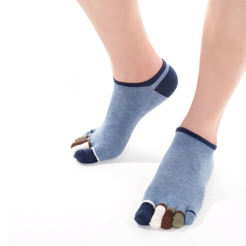 5 Pairs Men’s Five Toe Socks – Breathable Cotton Athletic Running & Casual Finger Socks - Image 5