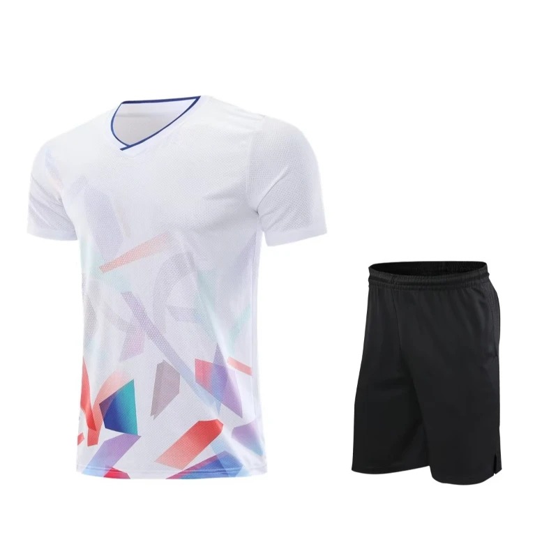 Badminton Clothing Set for Men Women Children Table Tennis Ping Pong Sports T-Shirt Shorts 2023 New Uniform - Image 3