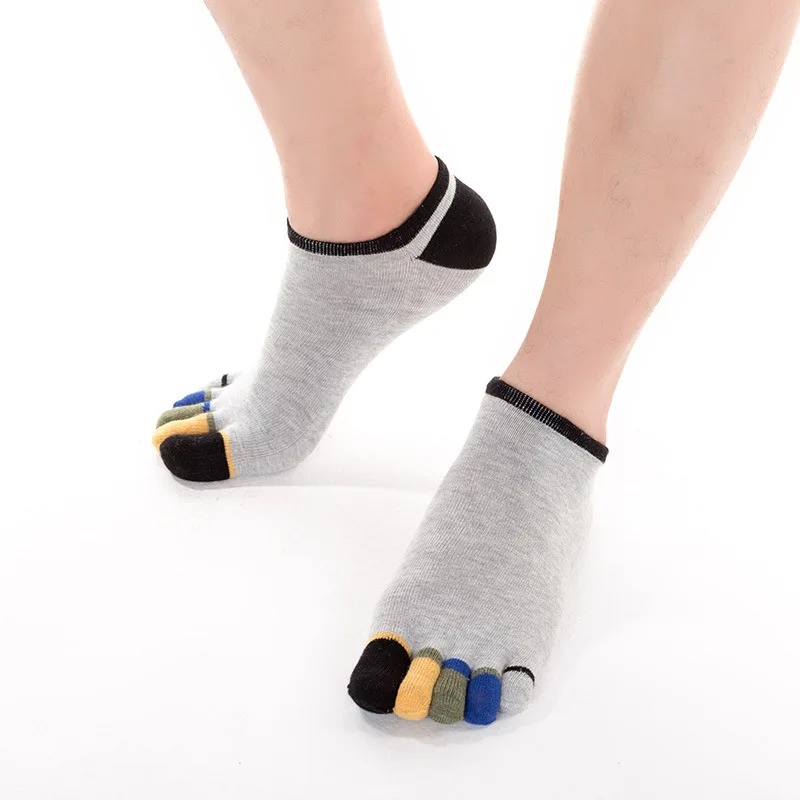 5 Pairs Men’s Five Toe Socks – Breathable Cotton Athletic Running & Casual Finger Socks - Image 3