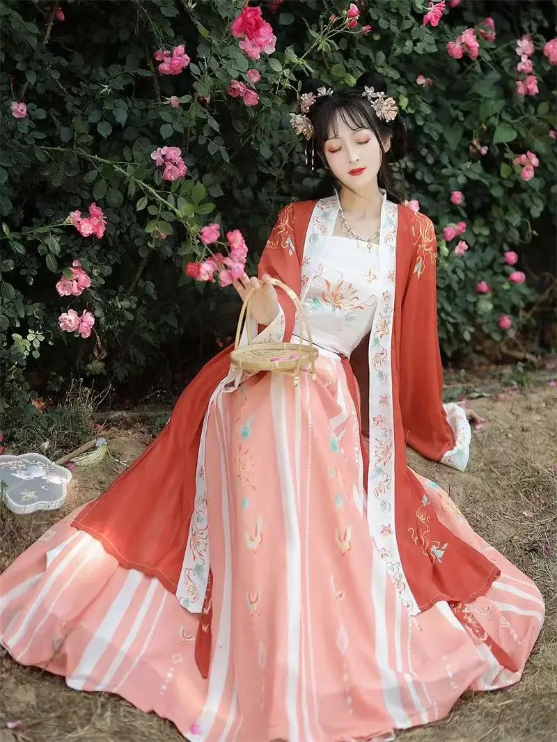Hanfu Song Dynasty Jacket Dress Elegant Traditional Chinese Costume - Image 3