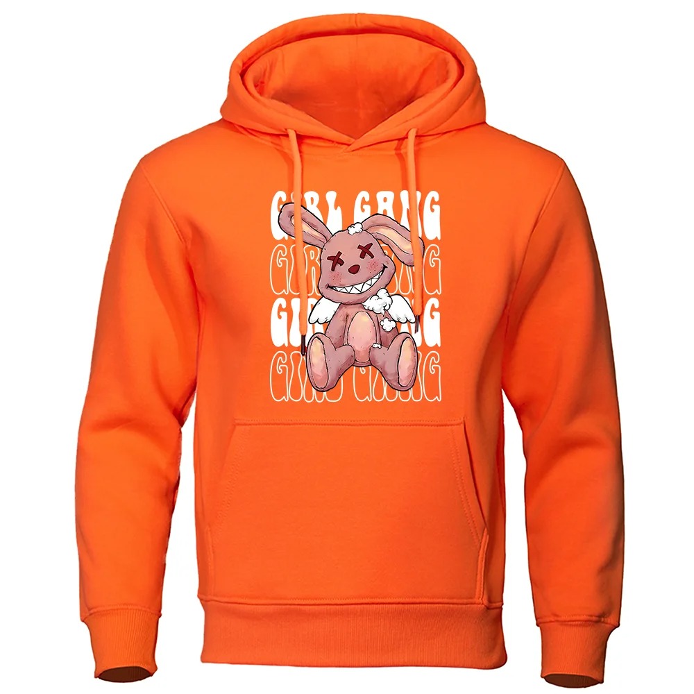 Girl Gang Broken Rabbit Doll Print Men’s Hoodie Harajuku Loose Fit Autumn Fleece Pullover Casual Sweatshirt - Image 7