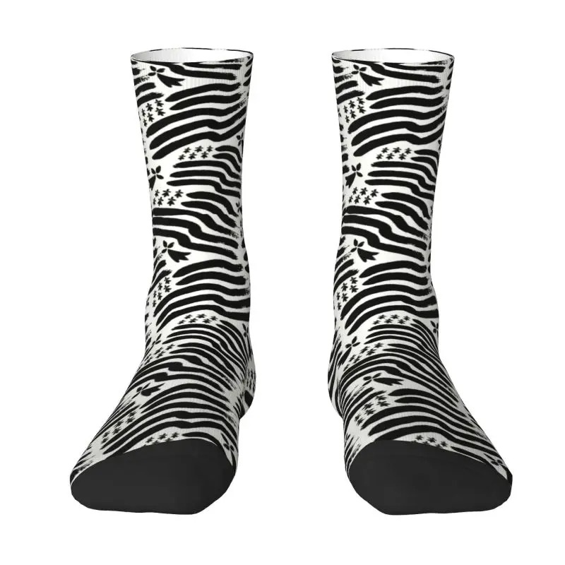 Happy Breizh Day Crew Socks – Funny Bretagne Brittany Dress Socks for Men & Women - Image 7