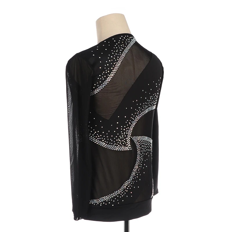 Nasinaya Men Figure Skating Competition Training Performance Leotard Children Gymnastics Mesh Outfit - Image 7