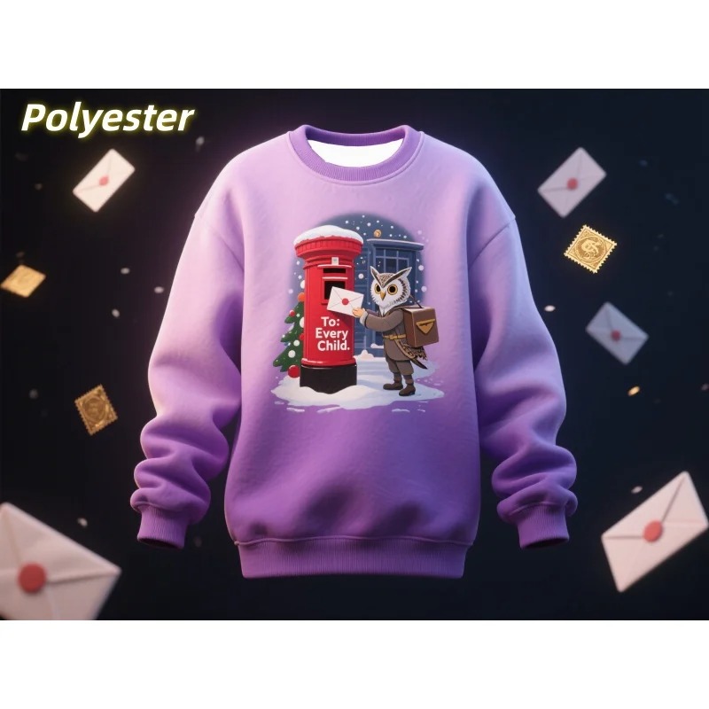 Christmas Animal Pattern Sweatshirt for Men 3D Printed Gradient Pullover Long Sleeve O-Neck Casual Hoodie - Image 5