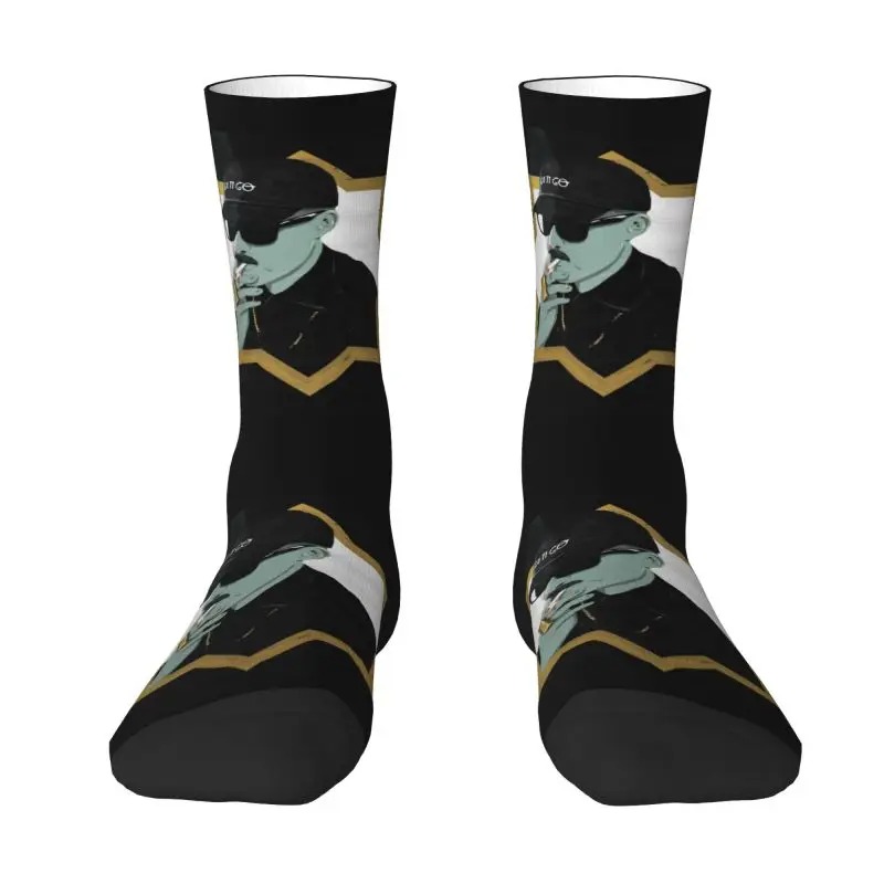 Dellafuente Rapper Crew Socks – Cool 3D Printed Dress Socks for Men & Women - Image 4