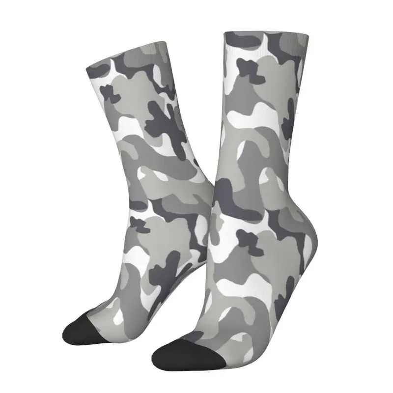 Custom Pea Dot Camo Socks – Unisex Warm Camouflage Crew Socks - Image 4