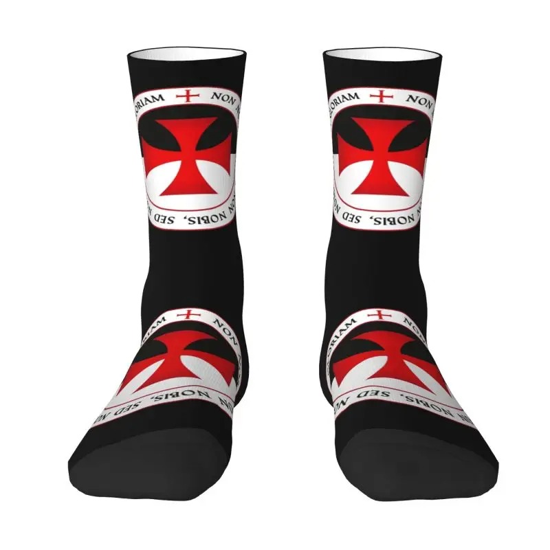 Harajuku Jerusalem Kingdom Cross 3D Printed Sports Socks – Unisex Warm Crusader Style - Image 8