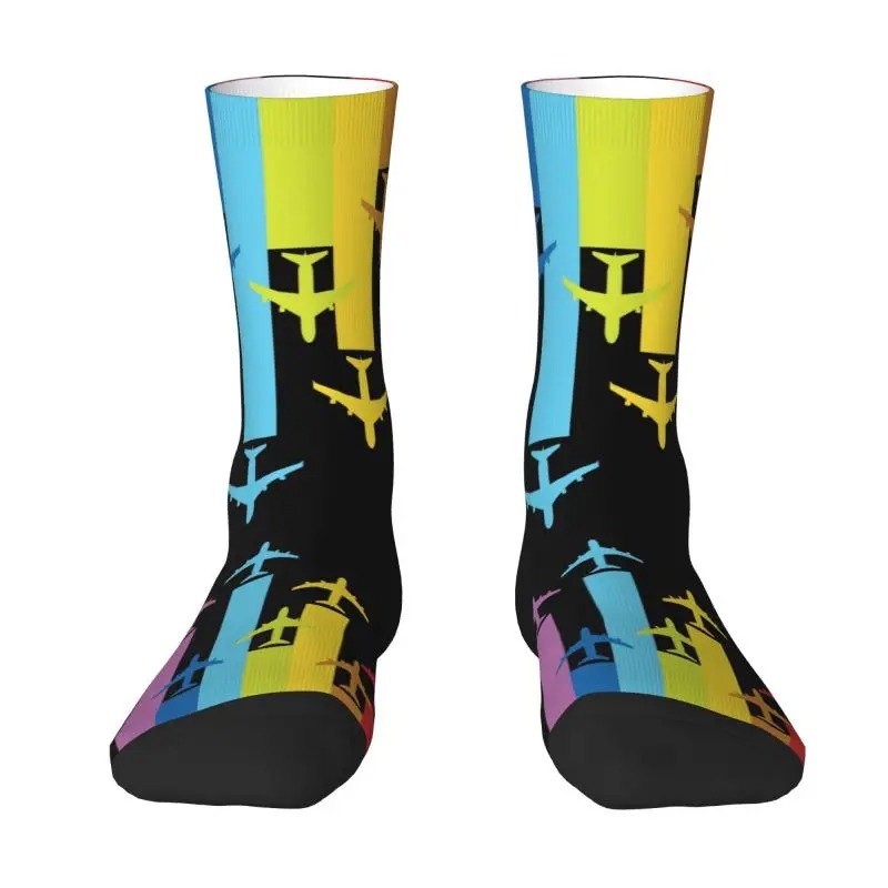 Supermarine Spitfire Crew Socks – Fighter Aircraft Novelty Dress Socks for Men & Women - Image 2