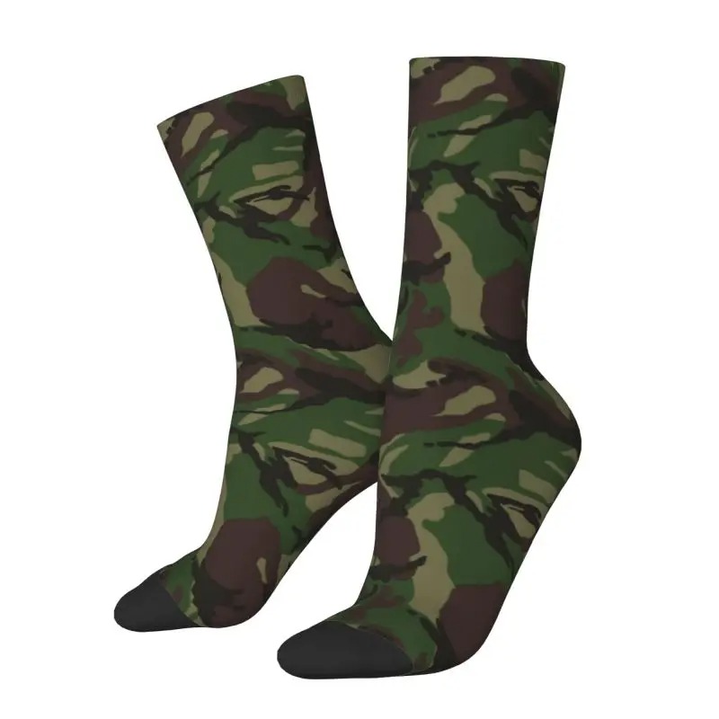 Custom Pea Dot Camo Socks – Unisex Warm Camouflage Crew Socks - Image 3