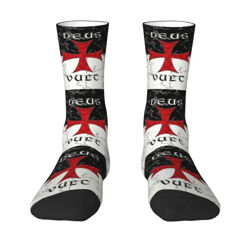 Harajuku Jerusalem Kingdom Cross 3D Printed Sports Socks – Unisex Warm Crusader Style - Image 4