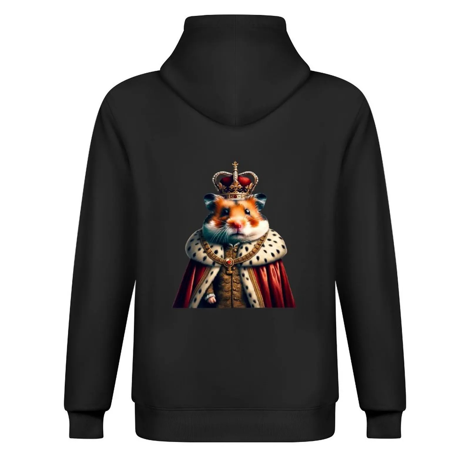 Hamster The Emperor Men’s Hoodie Anime Graphic Hooded Sweatshirt Autumn Casual Pullover - Image 6