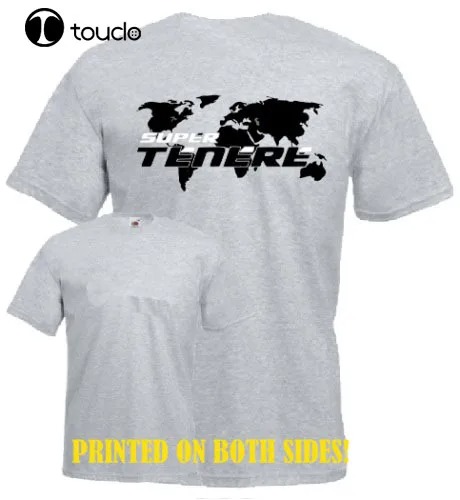 Men’s Japan Motorbike Super Tenere T-Shirt Motorcycle Fan Graphic Tee 100% Cotton Casual Biker Shirt - Image 3