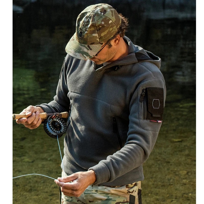 Men Tactical Fleece Jacket – Windproof Outdoor Winter Coat - Image 6