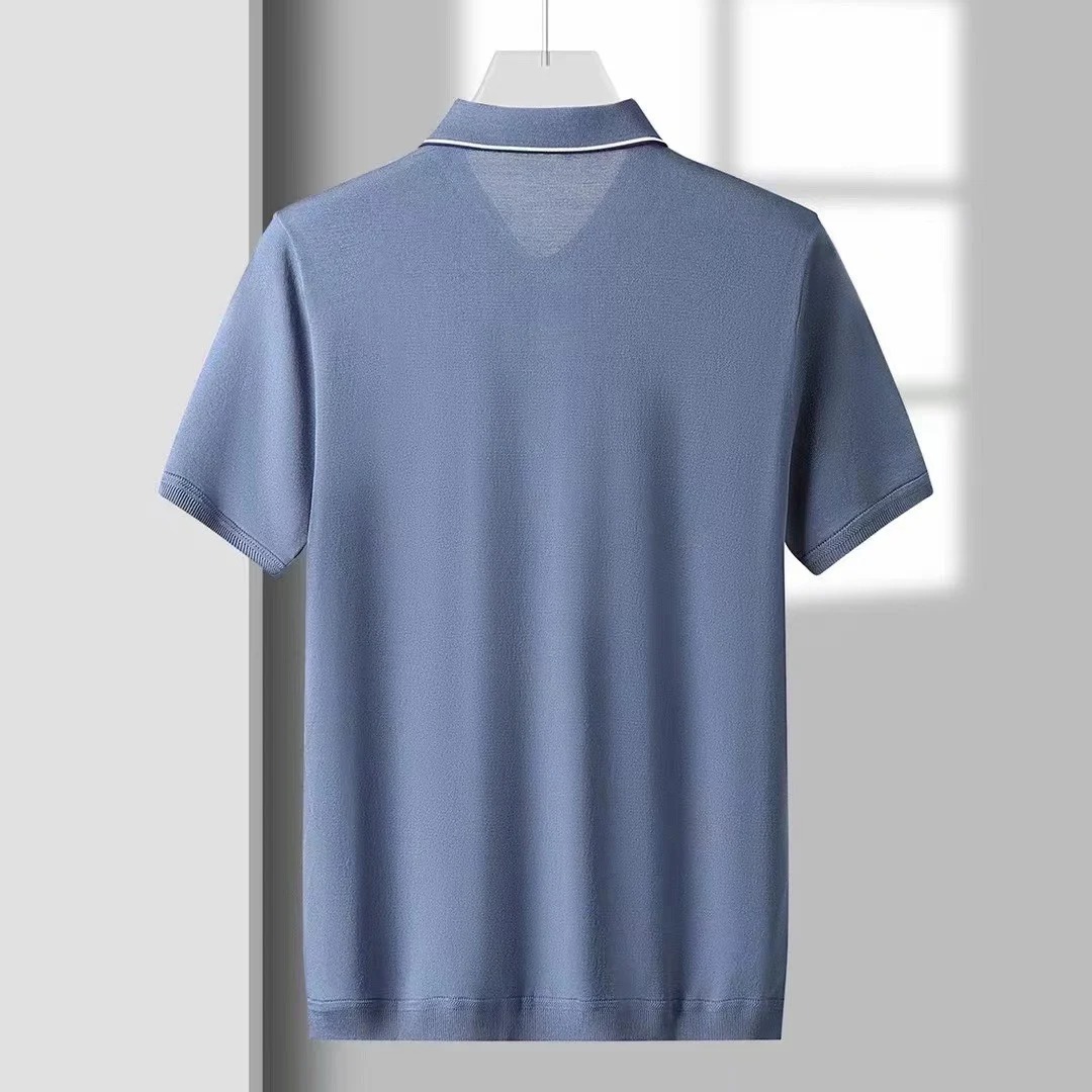 2023 New High Quality Summer Business Casual Men’s Short Sleeve Polo T-Shirt | 4 Color Options - Image 5