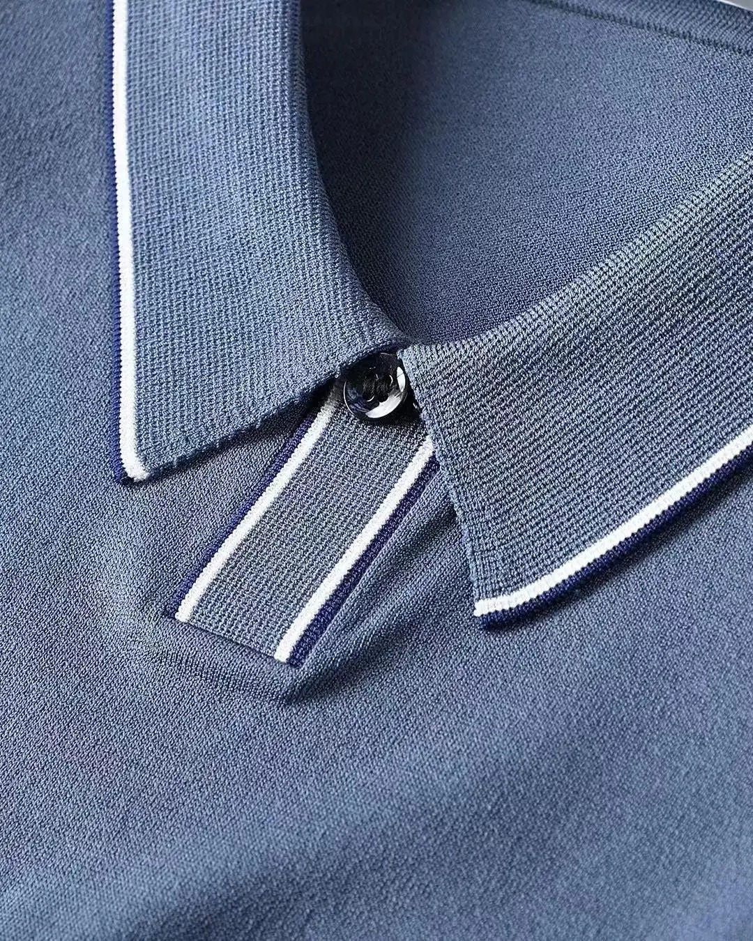 2023 New High Quality Summer Business Casual Men’s Short Sleeve Polo T-Shirt | 4 Color Options - Image 4