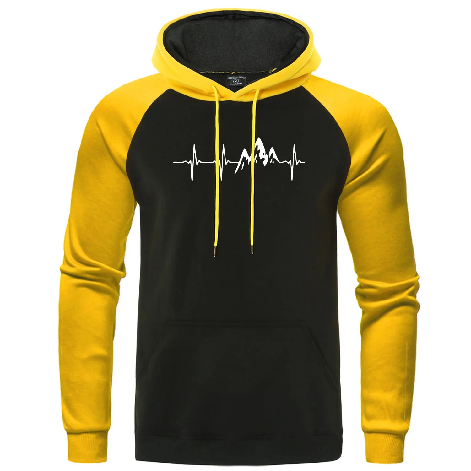 Mountain ECG Men’s Hoodie Funny Hip Hop Harajuku Streetwear Pullover Sweatshirt Autumn Casual Mens Hoodie - Image 6