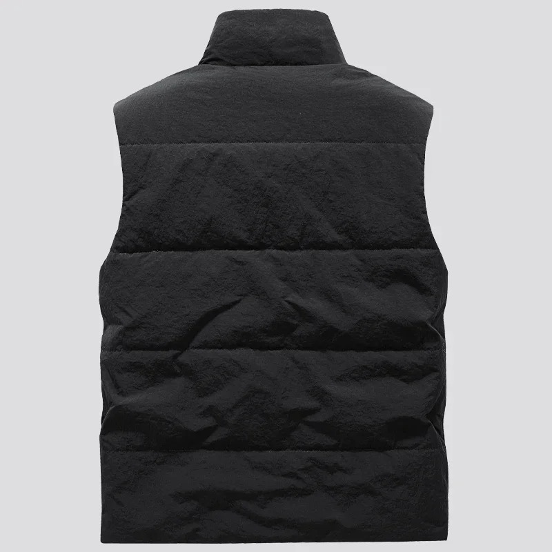Men’s Winter Down Cotton Vest – Thick Warm Sleeveless Cargo Waistcoat Windbreaker (Up to 6XL) - Image 6