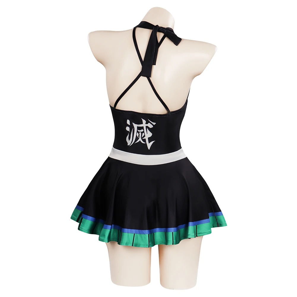 Kanroji Mitsuri Anime Cosplay Swimwear | Girls Mitsuri Swimsuit Costume Dress - Image 6
