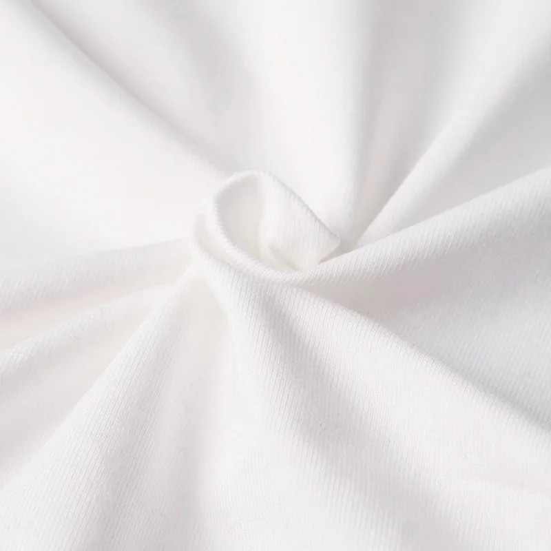 Women’s Summer Cotton T-Shirt Casual Loose Fit White Short Sleeve Breathable Basic Top - Image 4