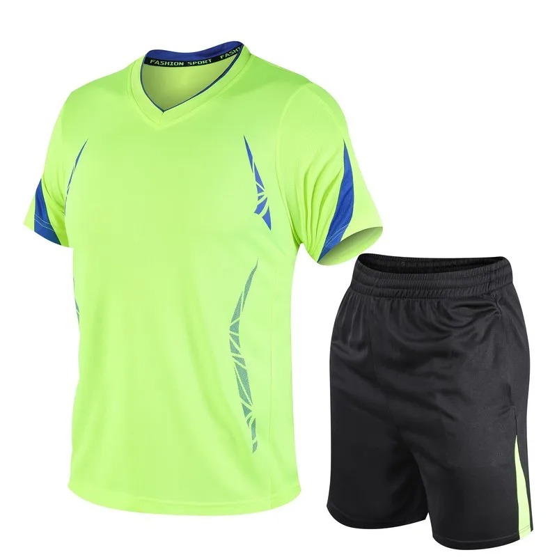 Plus Size Men Tracksuit Set – 2PCS Sweatshirt Shorts Suit - Image 2