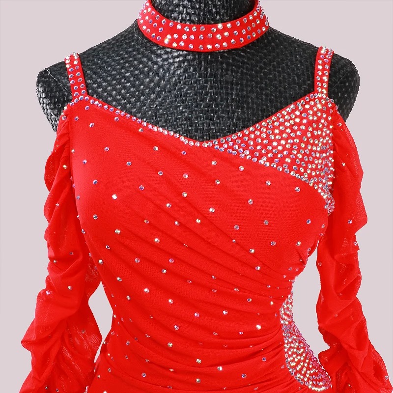 Ballroom Dance Competition Dress Customized Adult Children Waltz Social Dancing Skirt Stage Wear - Image 2