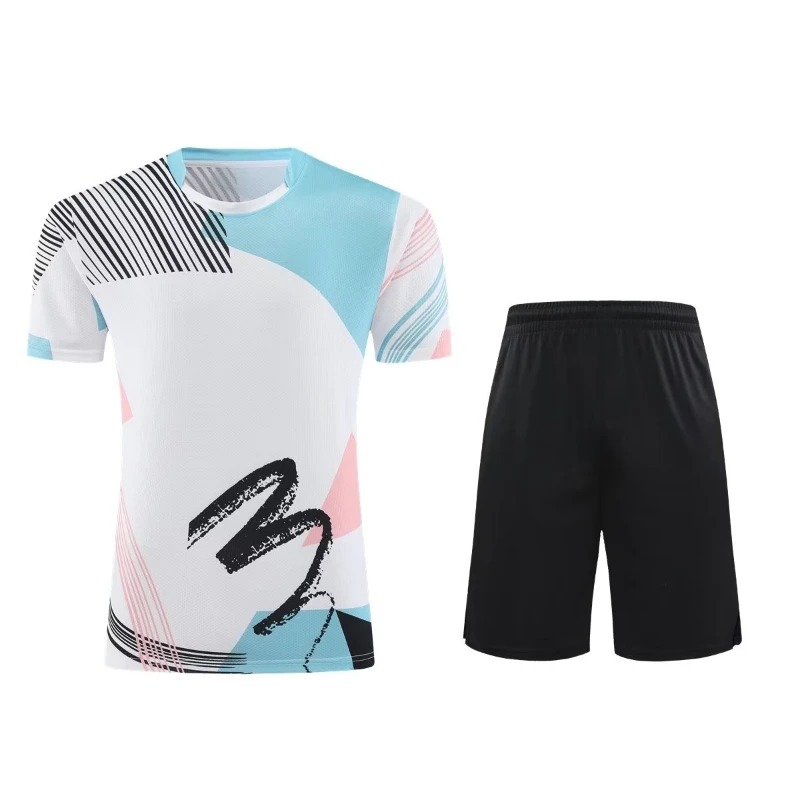 Badminton Clothing Set for Men Women Children Table Tennis Ping Pong Sports T-Shirt Shorts 2023 New Uniform - Image 5