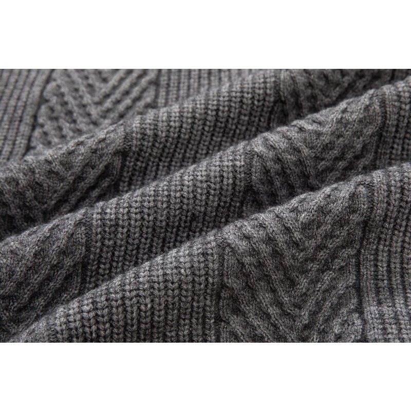 Men’s Winter Thick Polo Sweater – Warm Casual Lapel Shirt - Image 7